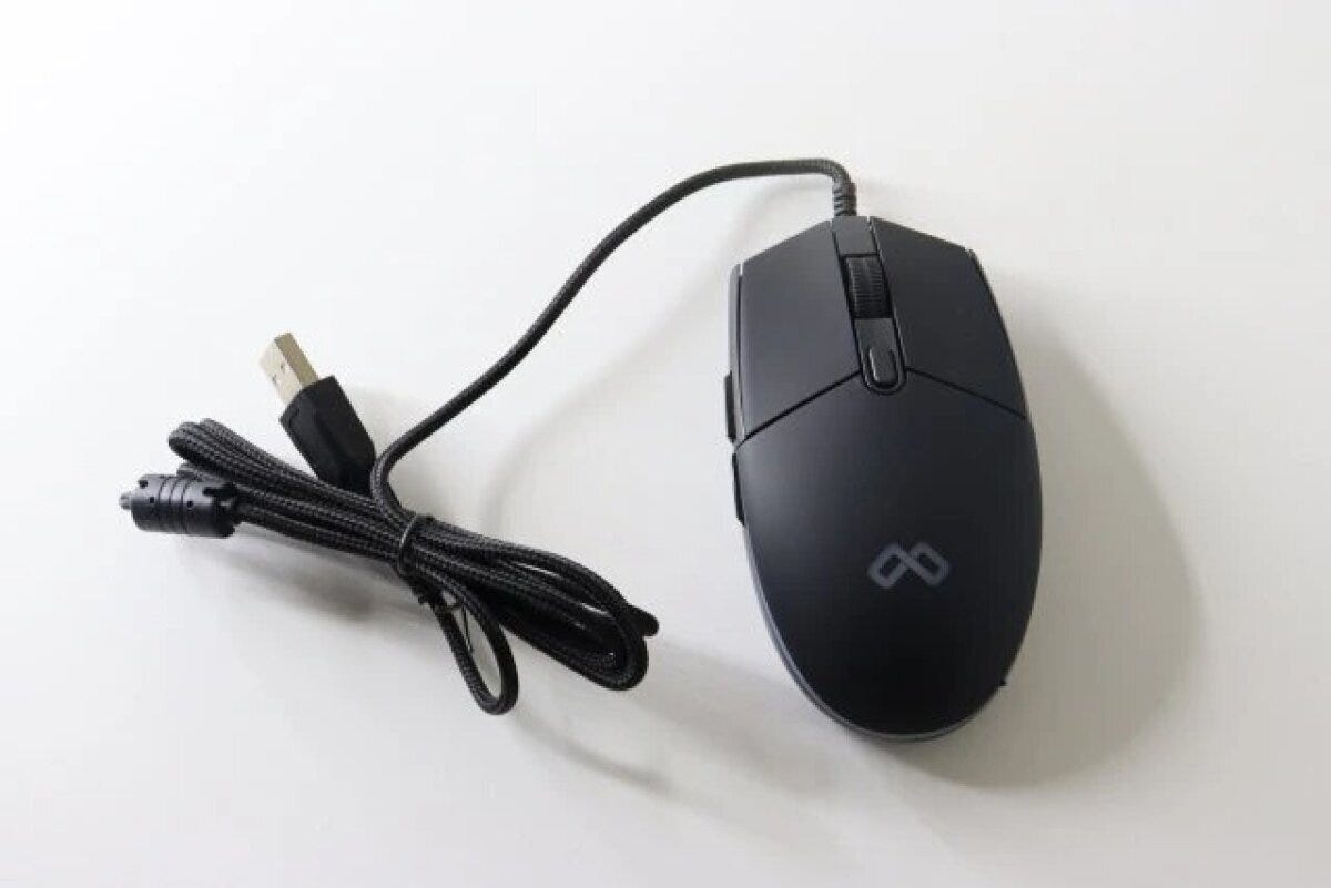 ダイソー　USB有線マウス（LEDライト）