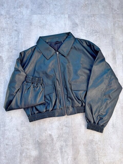 GUGIRLSフライトジャケット GUGIRLSフライトジャケットのBLACK