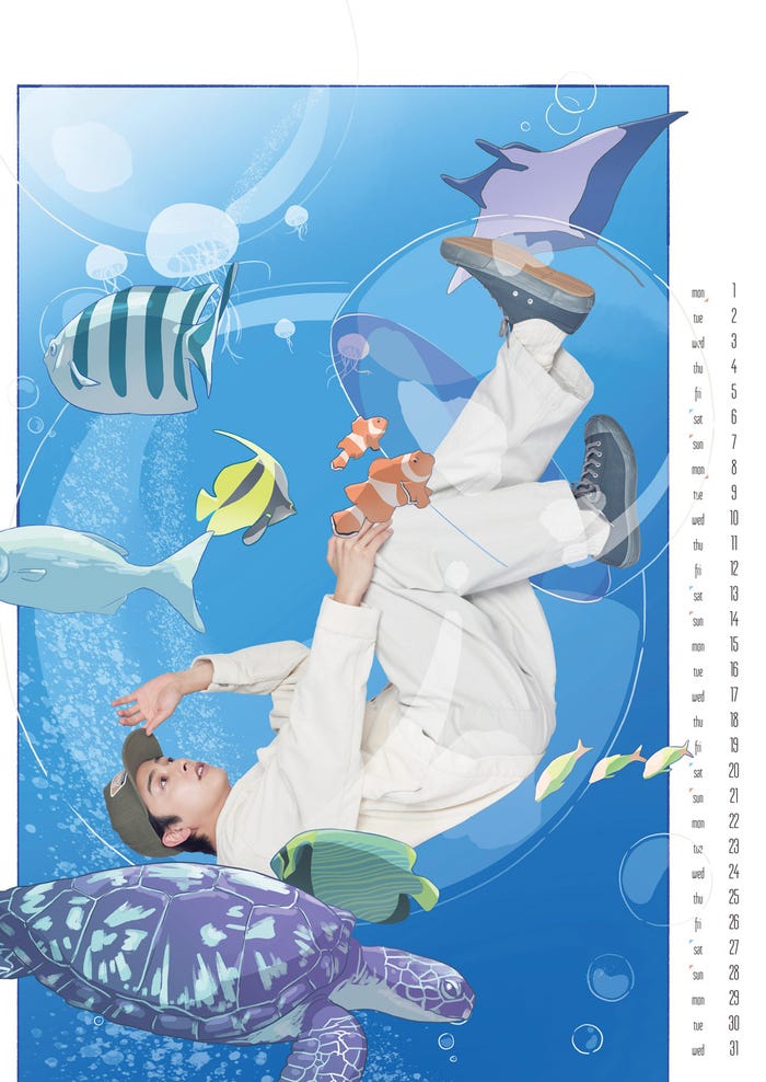 「Taisuke Niihara 2023.4-2024.3 calendar」(画像提供:アミューズ)
