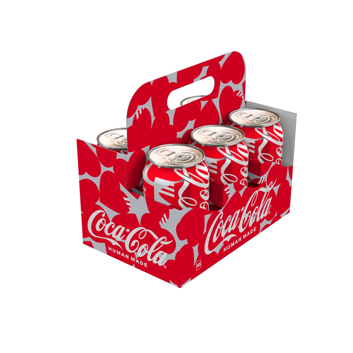 「コカ･コーラ」 HUMAN MADE限定デザイン缶（350ml）6缶パック 税込828円（提供画像）