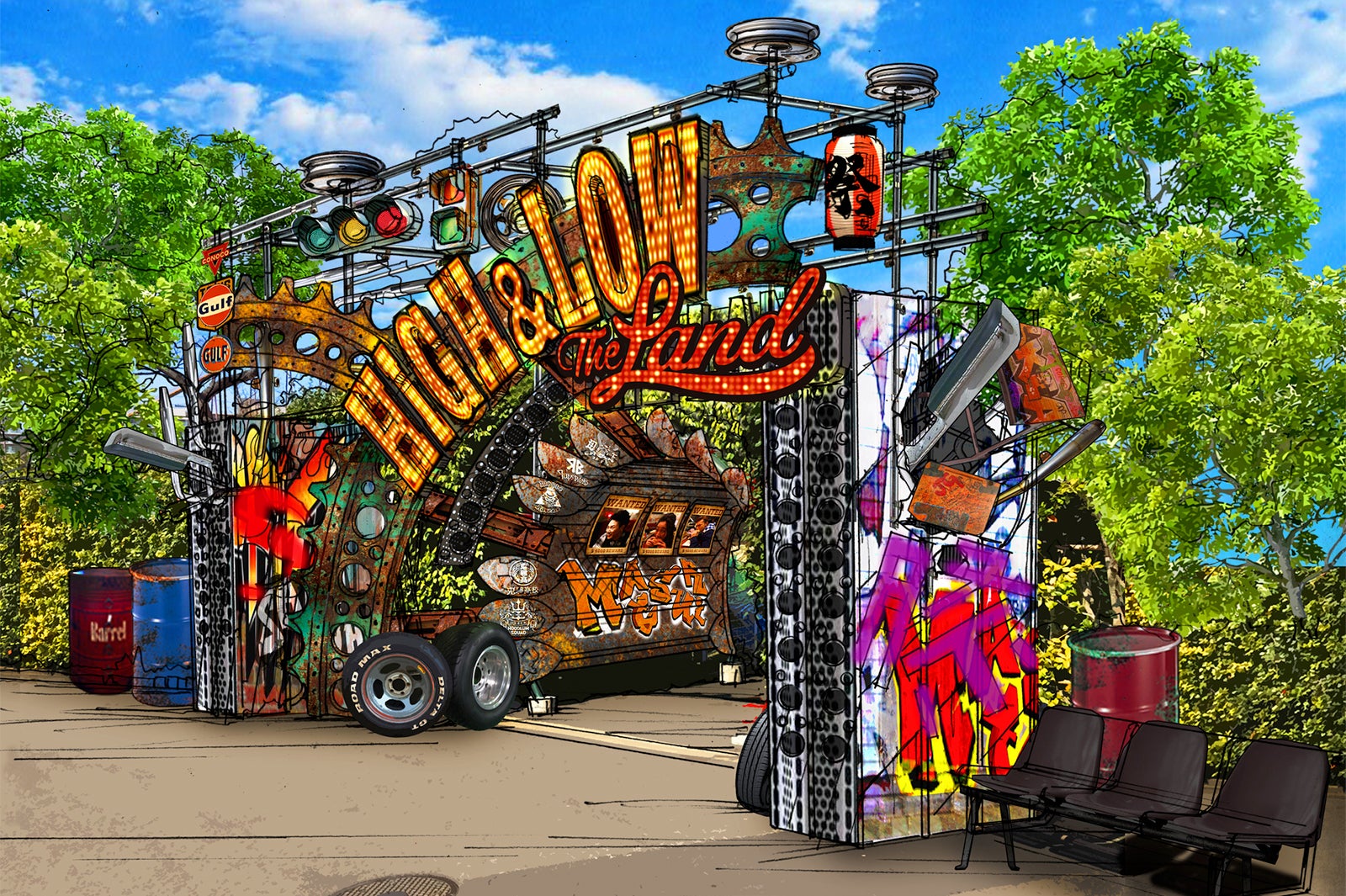 「HiGH＆LOW」×よみうりランドの“最強の夏祭り”詳細発表　山王商店街、雨宮兄弟のコラボアトラクションも