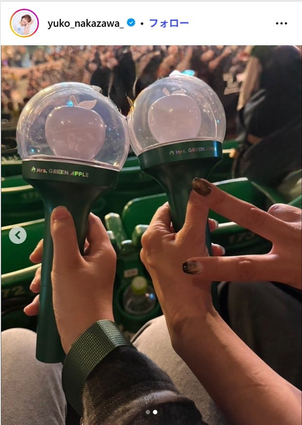 中澤裕子Instagramより