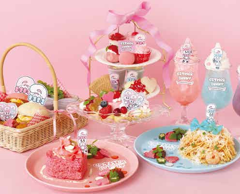 渋谷パルコで“エスターバニー”コラボカフェ開催 ガーリーなフードやデザート、グッズも展開