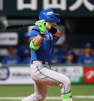日本ハムが2点を先取 清宮幸が先制打 ソフトバンク・上沢から初回に