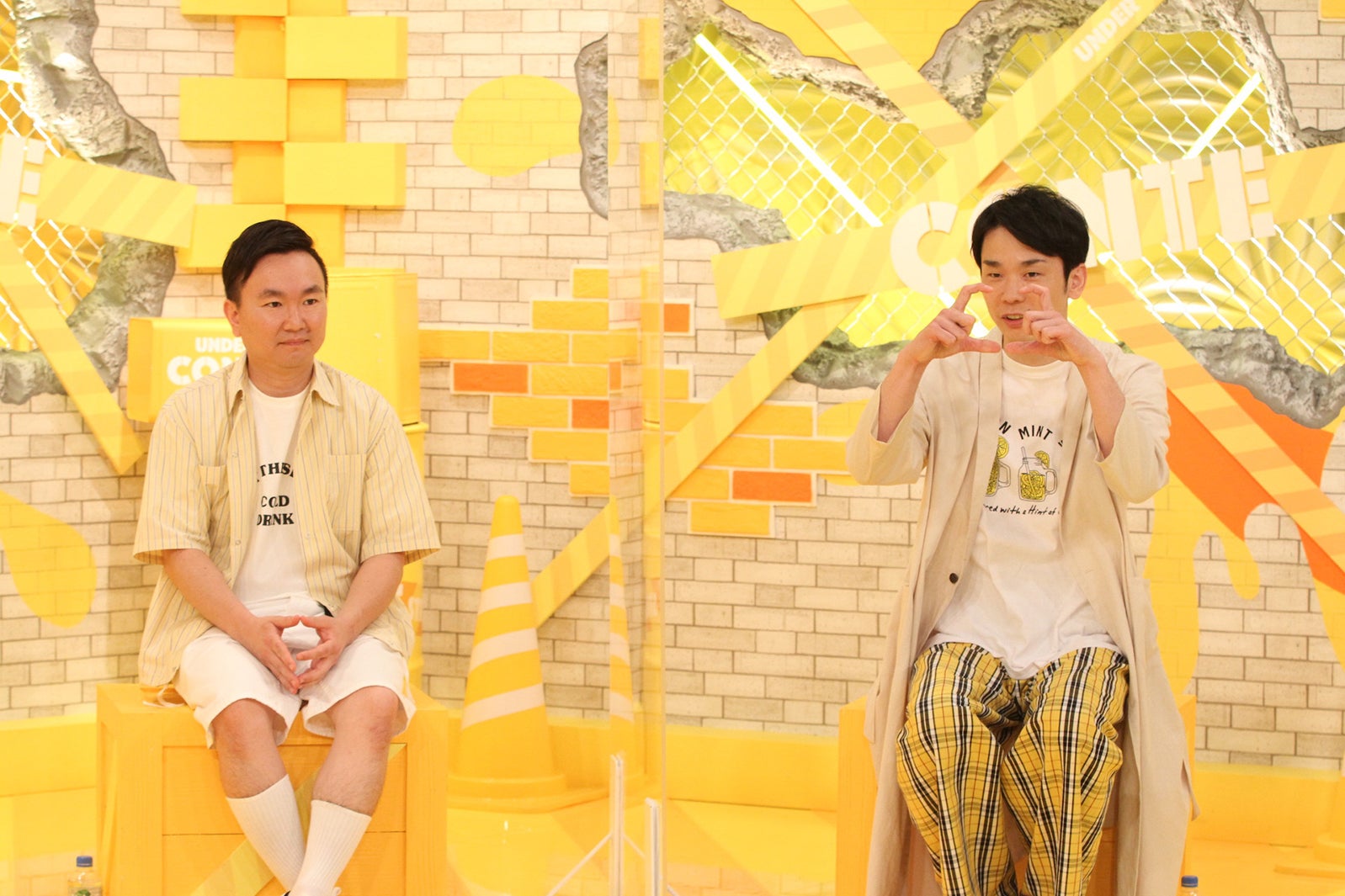 山内健司、濱家隆一（C）フジテレビ