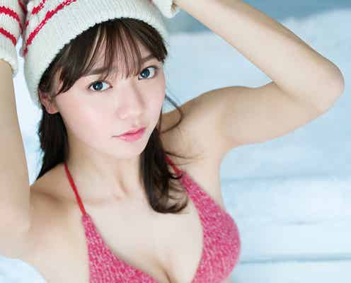 川津明日香、抜群スタイル健在 真っ白な雪グラビアに挑戦