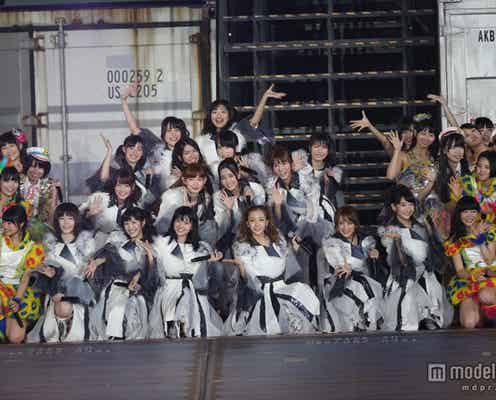 AKB48横山由依、初センターに抜擢 NMB48からサプライズ発表も<大阪公演1日目セットリスト/写真特集>
