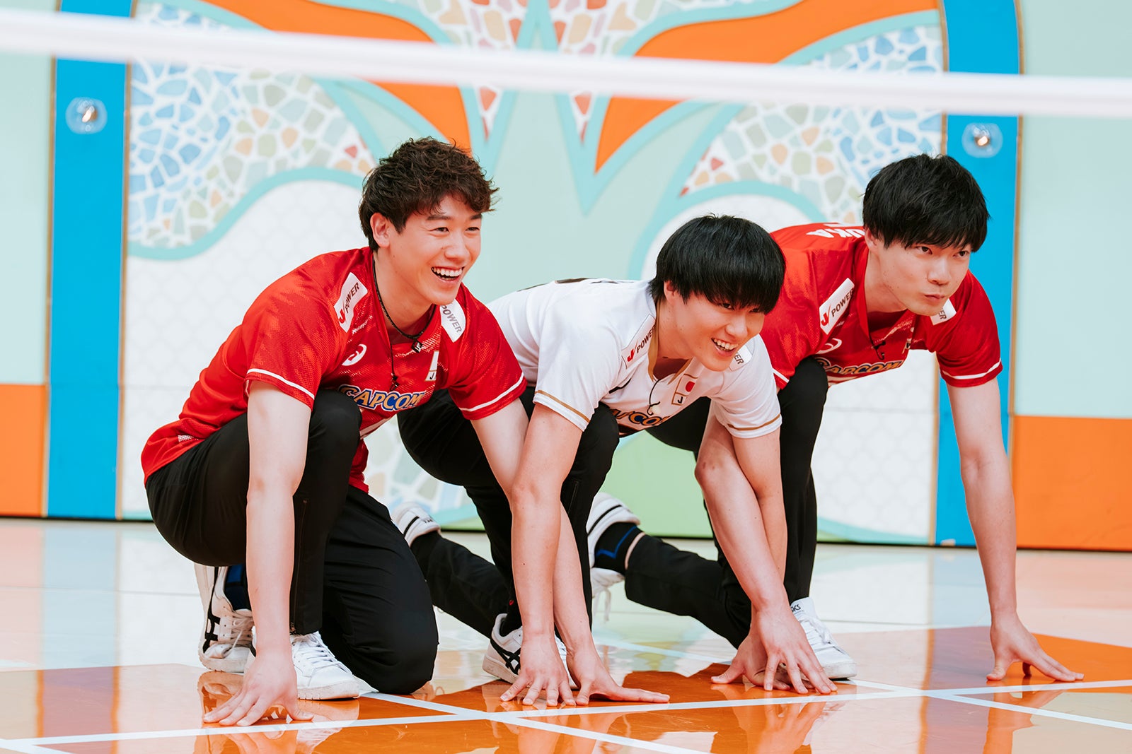 石川祐希選手、小川智大選手、大塚達宣選手（C）TBS