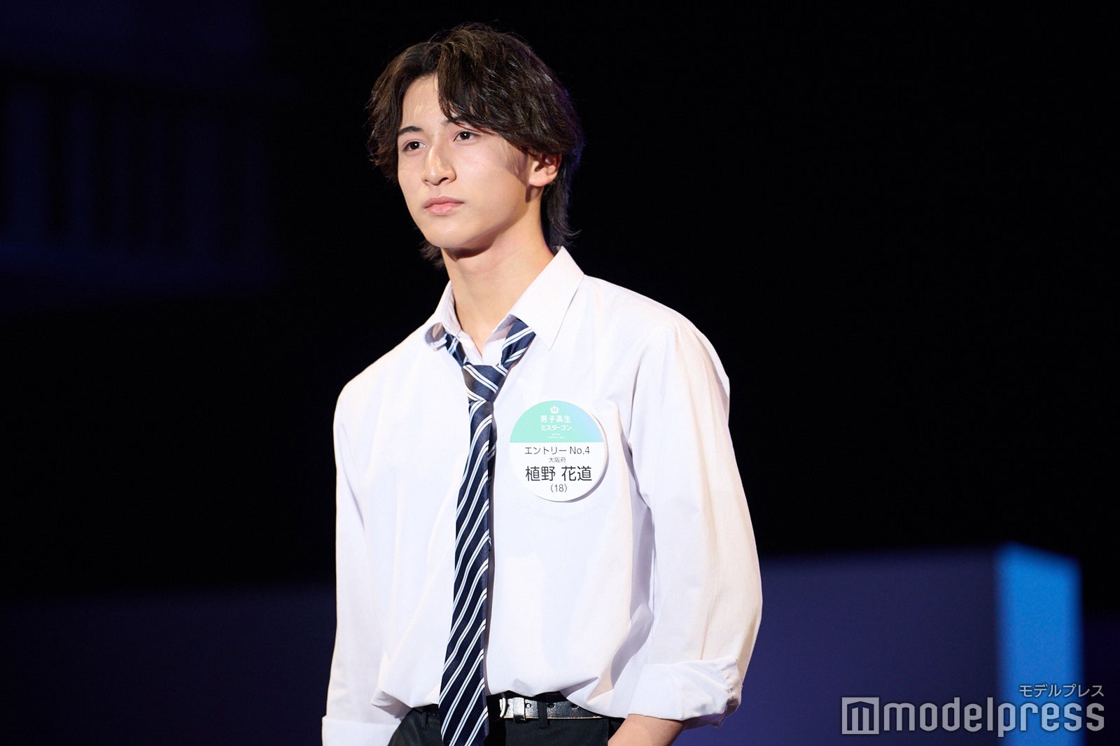 植野花道くん「男子高生ミスターコン2023」ファイナル審査の様子（C）モデルプレス