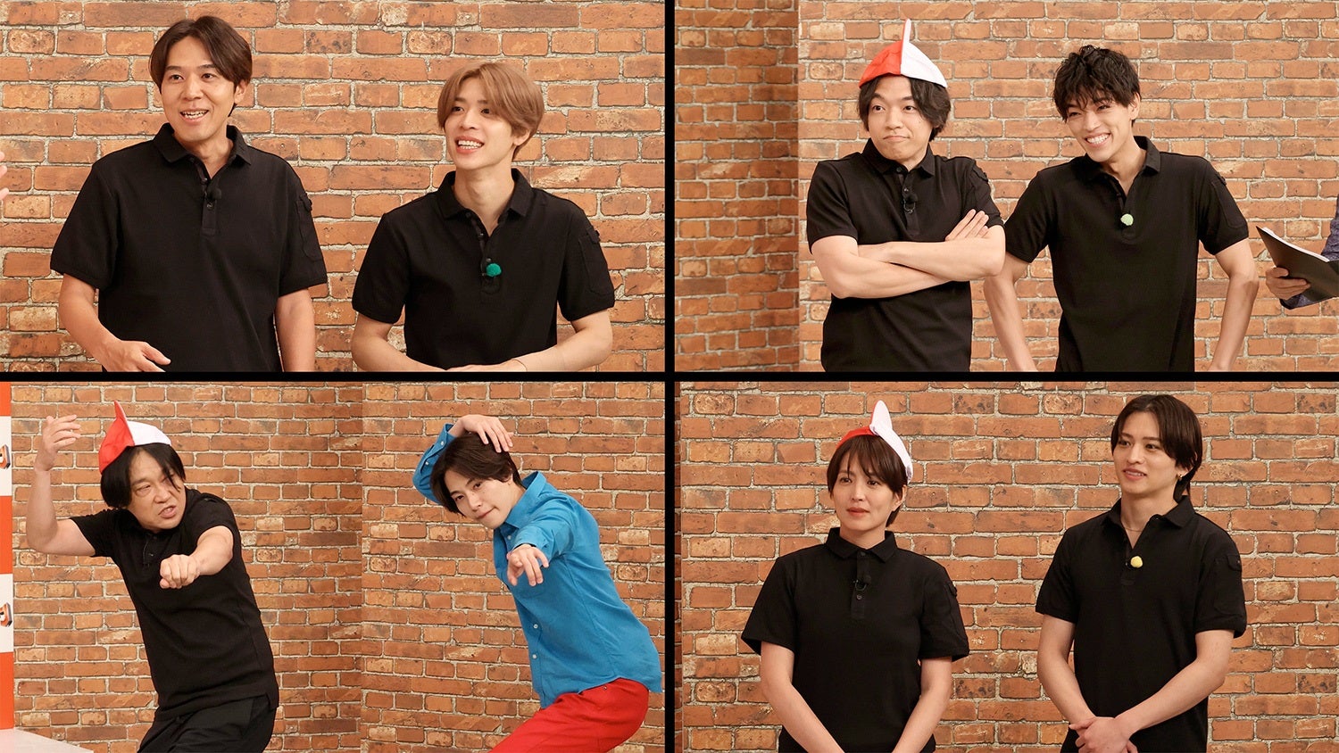 （上段左から）コカドケンタロウ・松島聡、伊沢拓司・原嘉孝（下段左から）永野・橋本将生、赤江珠緒・猪俣周杜（C）フジテレビ