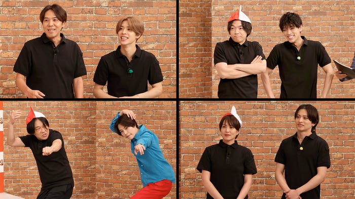 (上段左から)コカドケンタロウ・松島聡、伊沢拓司・原嘉孝(下段左から)永野・橋本将生、赤江珠緒・猪俣周杜(C)フジテレビ