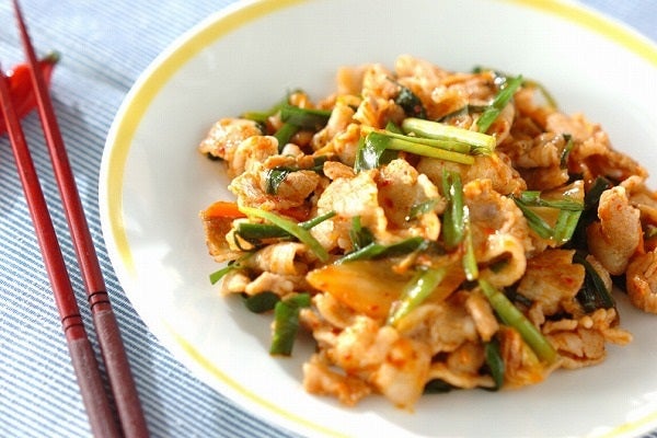 梅入り豚キムチ炒め