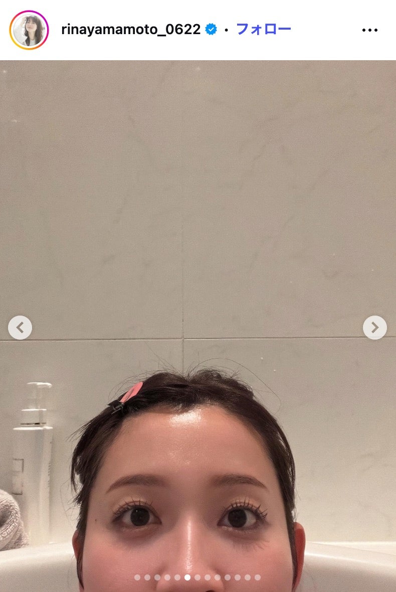 山本里菜アナ公式Instagramより