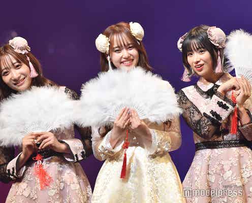 「今日好き」石川翔鈴・西綾乃&“現役アイドル一フォロワーが多いTikToker”金子みゆ、お揃いのチャイナ風ミニワンピがキュート<FASHION LEADERS 2022>