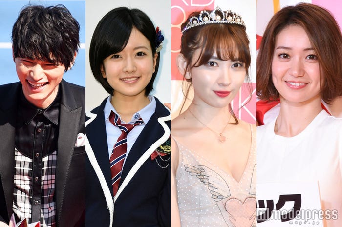 (左から)日高光啓、須藤凜々花、小嶋陽菜、大島優子 (C)モデルプレス