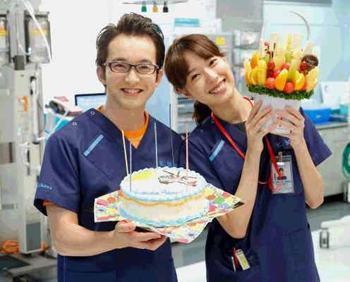 戸田恵梨香&浅利陽介バースデーに共演者サプライズ 山下智久からは無茶振り?<コード・ブルー>