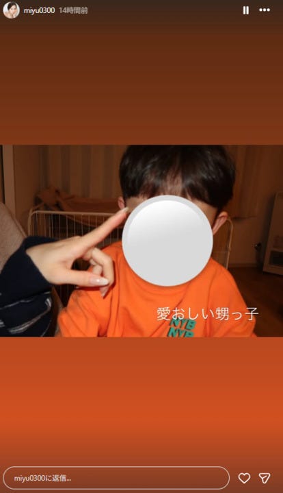 みゆInstagramストーリーズより