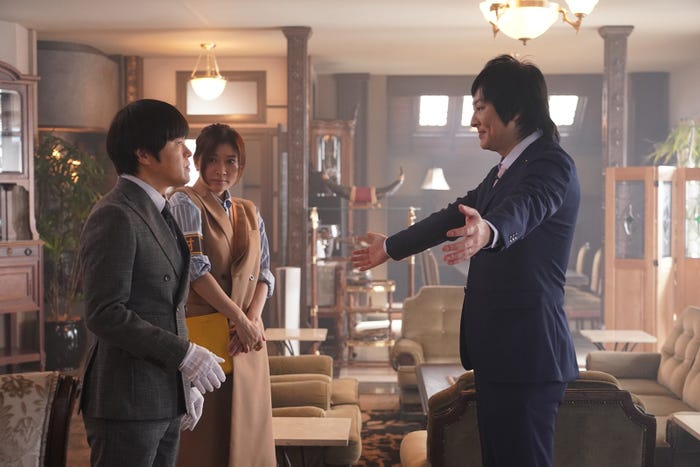 バカリズム、篠原涼子、塚本高史「イップス」第3話より(C)フジテレビ