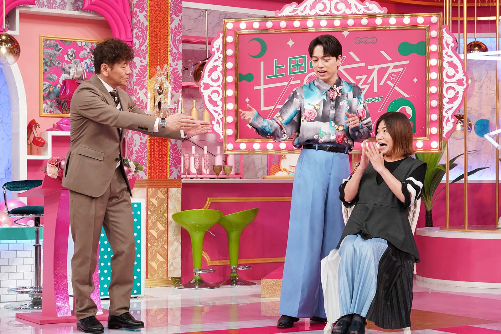 上田晋也、山崎育三郎、大久保佳代子（C）日本テレビ