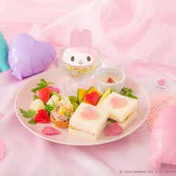 マリーランドの◇を集めたマイメロディ プレート 税込1,790円(◇=は正式にはハートマーク)(C)2024 SANRIO CO.,LTD.APPROVAL NO.L654057