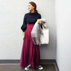 40代女子に学ぶきれい色の取り入れ方! 秋の着こなし5選