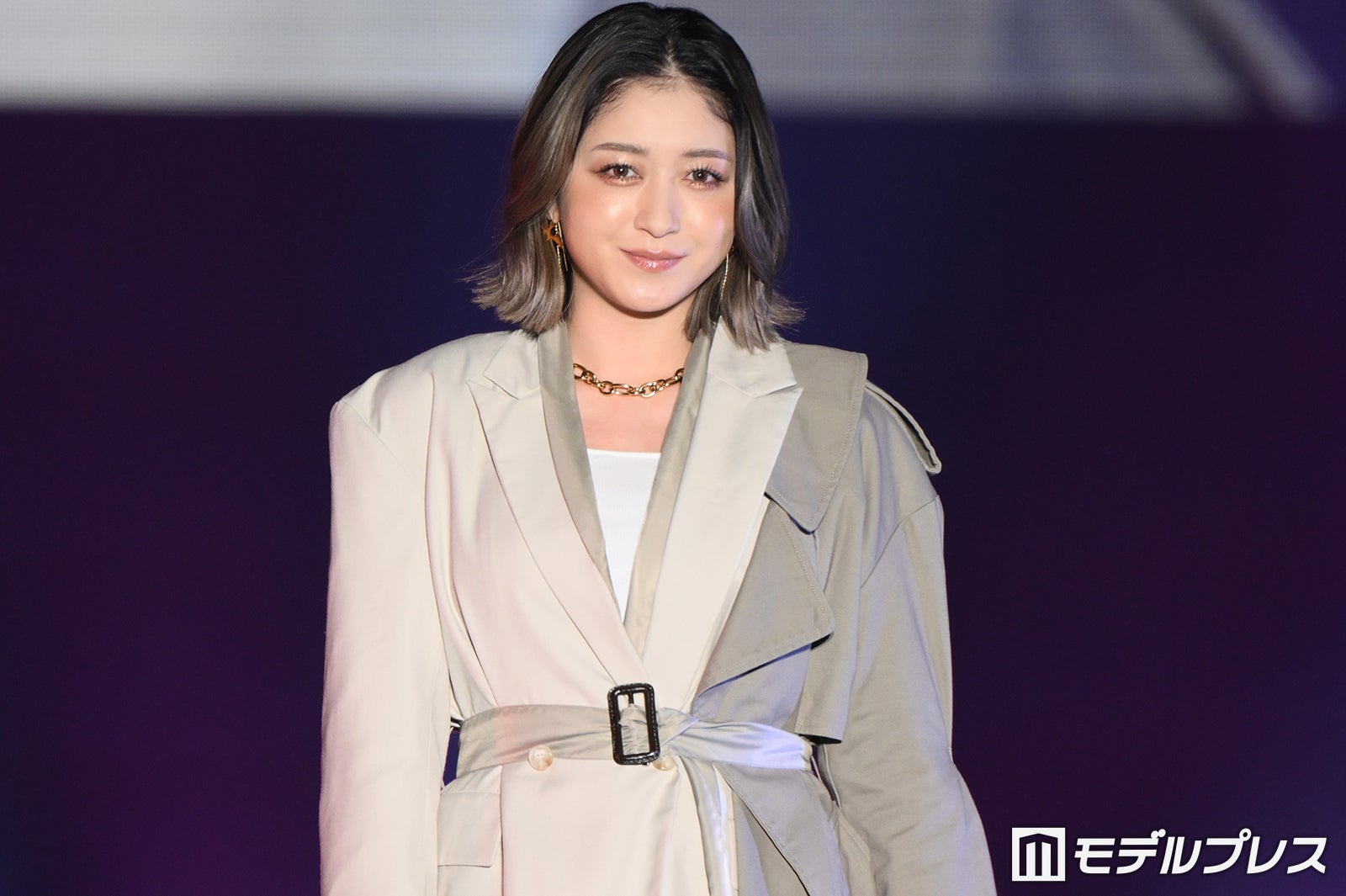 みちょぱ、ウエストマークコートで大人の魅力 第1⼦出産後二度目のTGCに「光が眩しい」【TGC北九州2026】