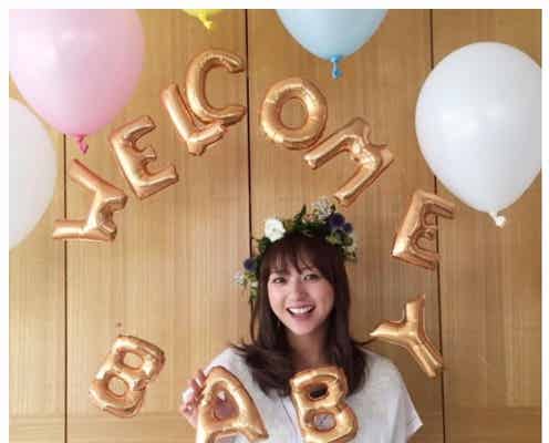 出産間近の伊藤千晃、自宅でベビーシャワー「こんなに可愛い妊婦さん見たことない」