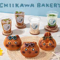 「ちいかわベーカリー」夏仕様のパンとドリンク(C)nagano
