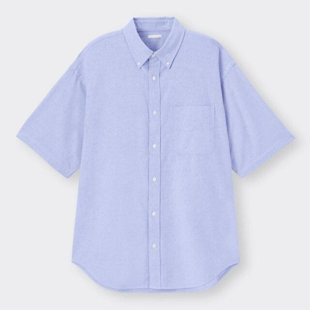 GU　メンズアイテム　ユニセックス　オーバーサイズシャツ