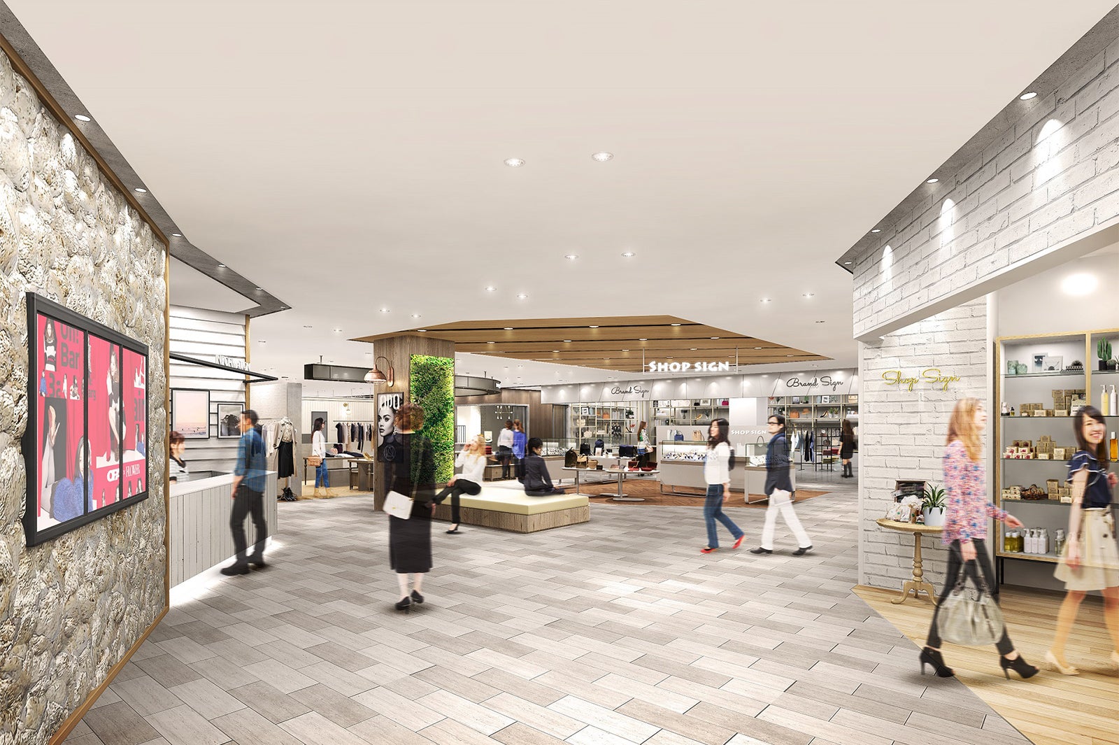 2階店内イメージ／画像提供：OPA