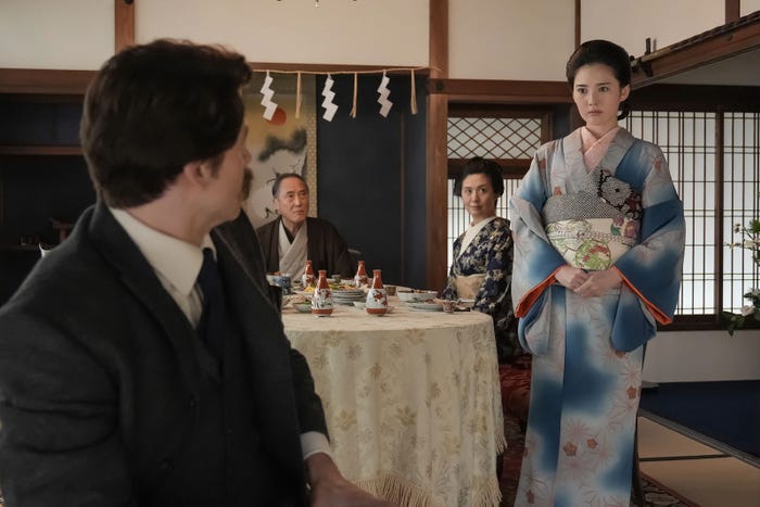 トミー・バストウ、北香那ら「ばけばけ」第52話(C)NHK