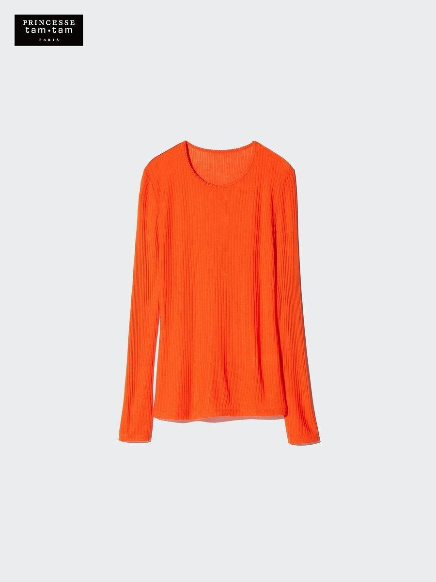 ユニクロのヒートテックカシミヤブレンドポインテールT