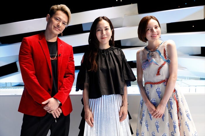 今市隆二、露崎春女、ベッキー/音楽番組「LOVE or NOT♪」より(提供画像)