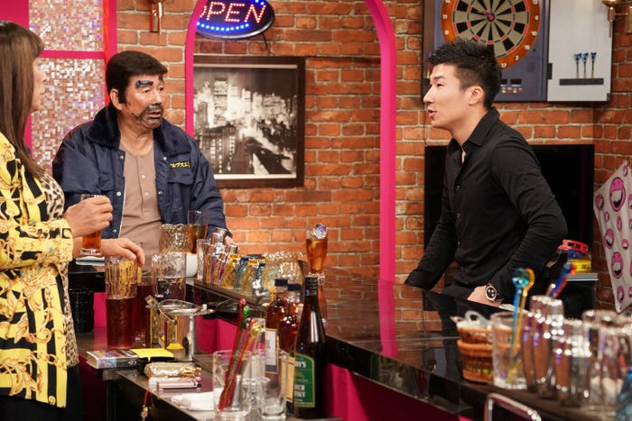 明石家さんま、ビートたけし、桐生祥秀(C)フジテレビ