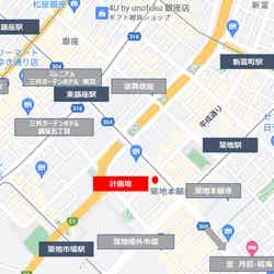 (仮称)築地4丁目ホテル計画/画像提供:三井不動産