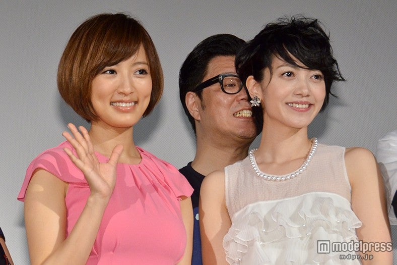 （左から）夏菜、シソンヌ・長谷川忍、遠藤久美子