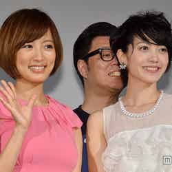 （左から）夏菜、シソンヌ・長谷川忍、遠藤久美子