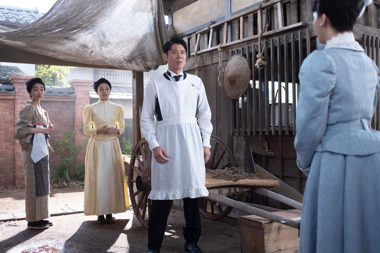 見上愛、上坂樹里、原田泰造、多部未華子「風、薫る」第16話（C）NHK