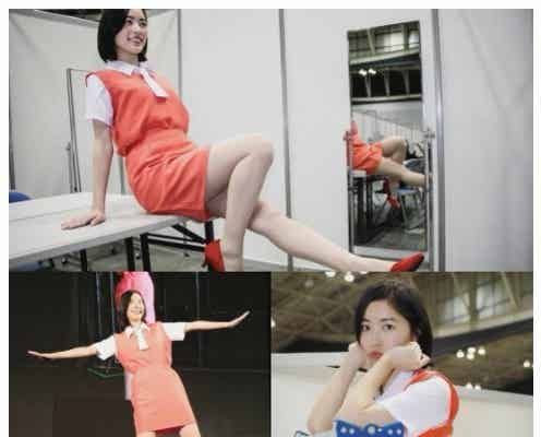 SKE48松井珠理奈、美脚全開OLに “フチ子さん”コスに「商品化希望」の声