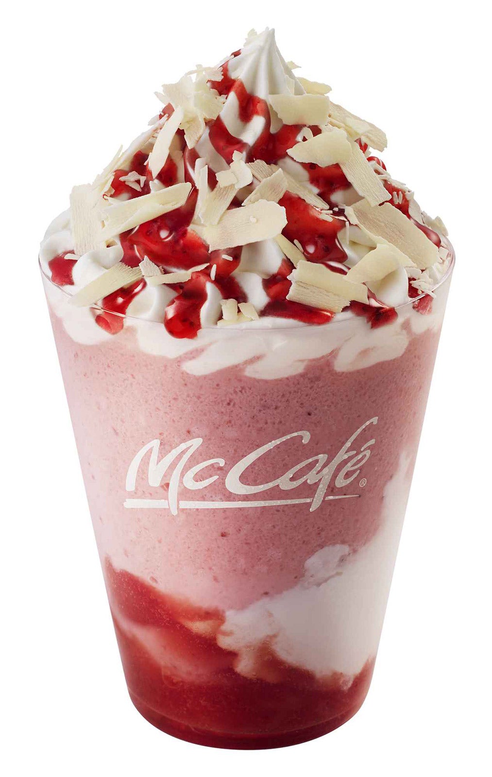 ホワイトチョコストロベリースムージー／画像提供：日本マクドナルド株式会社
