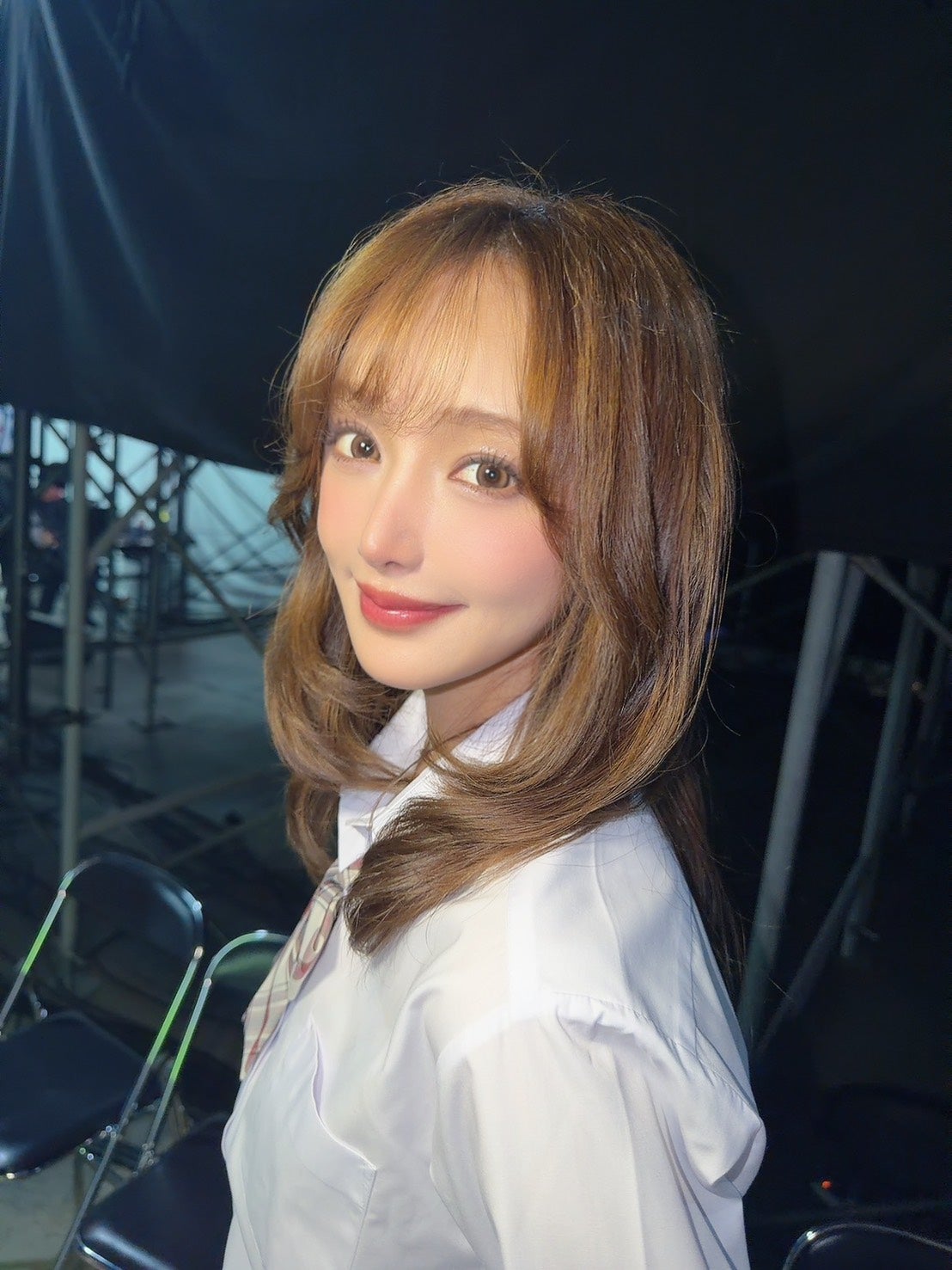 濱口優とトークを展開したきほの「TGC北九州2025」でのショット／画像提供：ABEMA番組「チャンス学校チェンジ科」