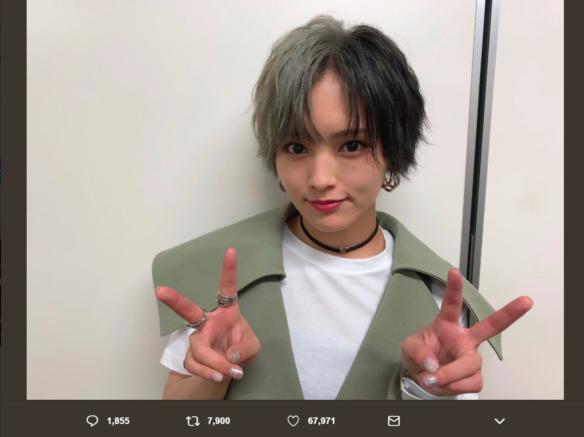 山本彩、斬新ツートーンヘアに「イケメンすぎ」と絶賛相次ぐ