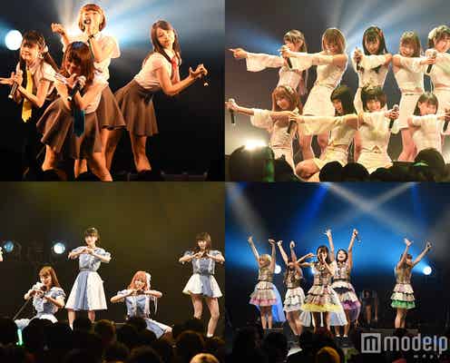 アイドル160人超が豪華集結!異色のオフィス系ガールズ・ハイモチ、バクステ外神田一丁目、アキシブ projectらが迫力ステージ