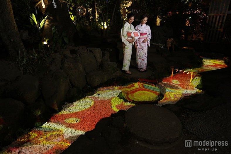 「御神水映像投影」イメージ／画像提供：川越氷川神社