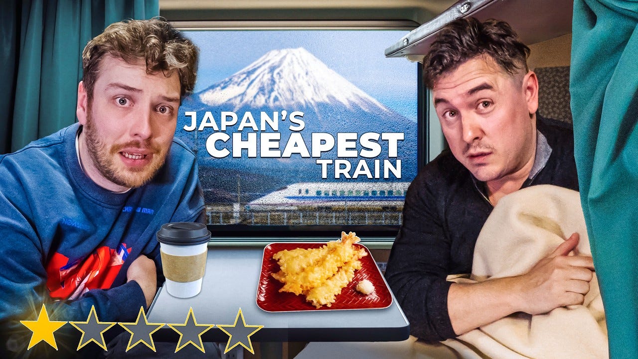 イギリス人YouTuber、日本一安い夜行列車に乗ってみた