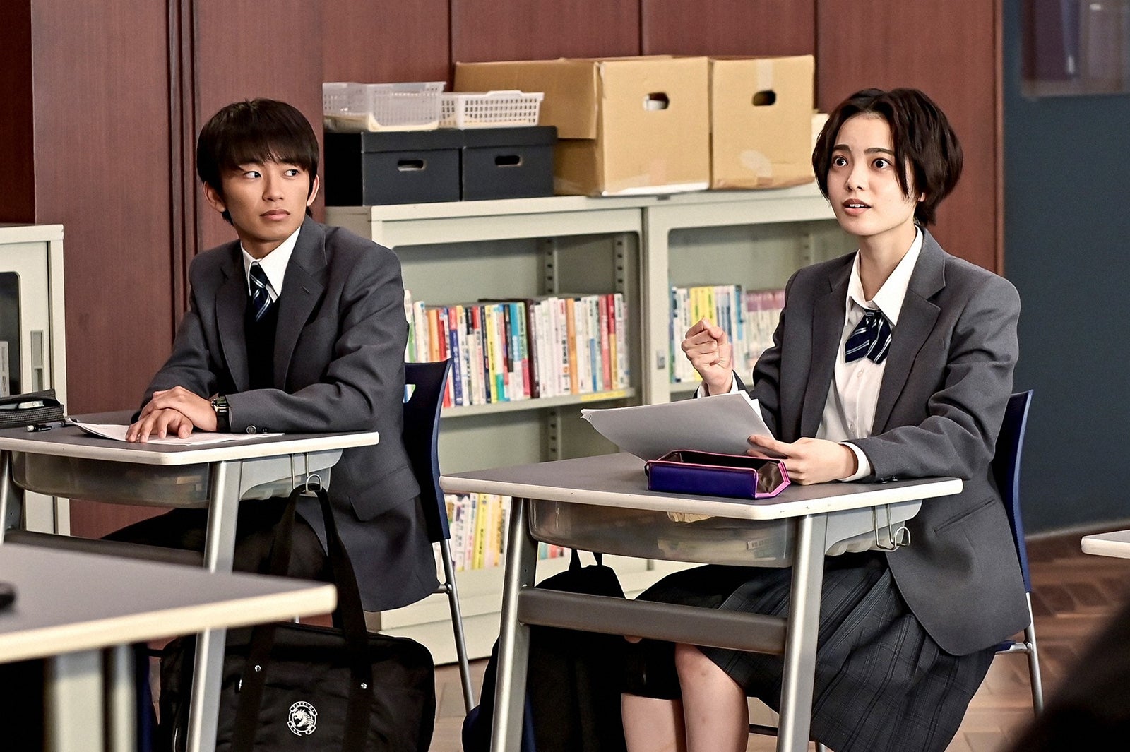 加藤清史郎、平手友梨奈「ドラゴン桜」第6話より（C）TBS