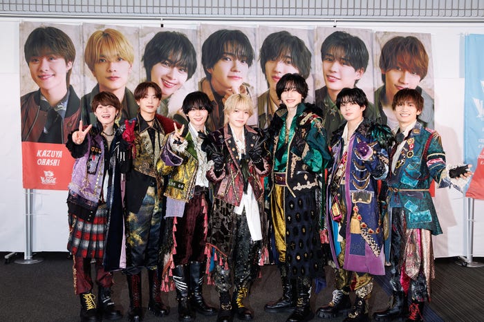 なにわ男子(左から)大橋和也、高橋恭平、大西流星、西畑大吾、道枝駿佑、長尾謙杜、藤原丈一郎(提供写真)