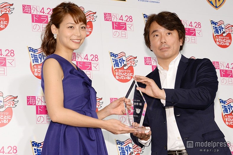 「海ドラニスト2015」を受賞した相武紗季