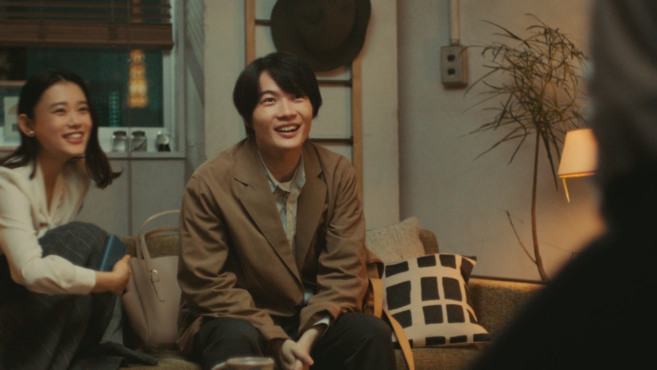 杉咲花、神木隆之介／「うちの満菜みそ汁」篇より（提供写真）