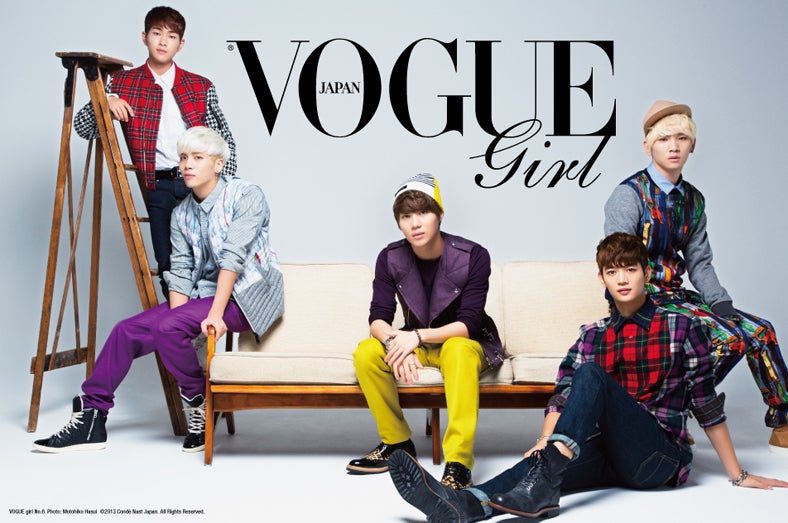 SHINee／VOGUE girl No.6 Photo:Motohiko Hasui（C)2013 Conde Nast Japan.All Rights Reserved.